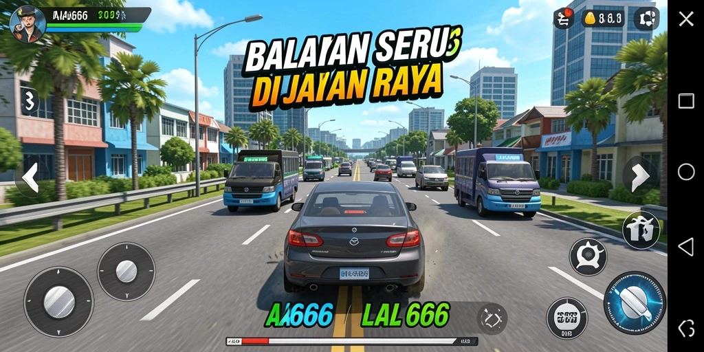 Tampilan gameplay seru dan menegangkan dari AA666.