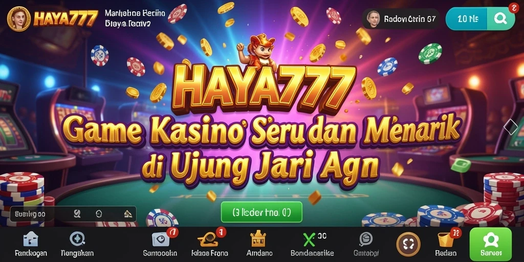 Tampilan menarik dari gameplay HAYA777 dengan berbagai pilihan permainan kasino.