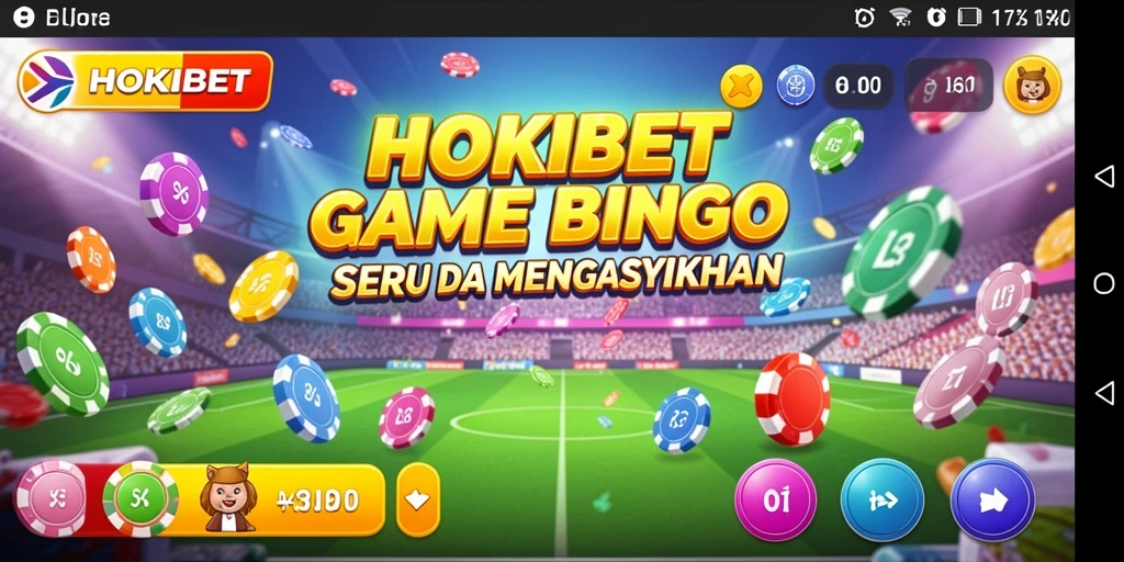 Screenshot HOKIBET menampilkan gameplay Bingo yang seru.