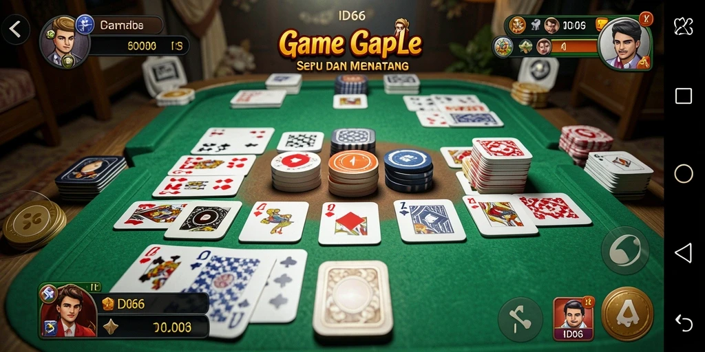 Screenshot gameplay Gaple ID66 yang seru dan mengasyikkan.