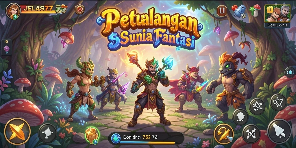 Tangkapan layar JELAS777 yang menampilkan aksi seru di dunia petualangan.