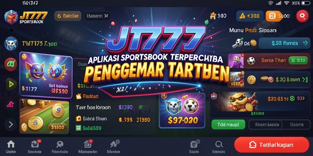 Tampilan gameplay JT777 saat menggunakan fitur sportsbook secara langsung.