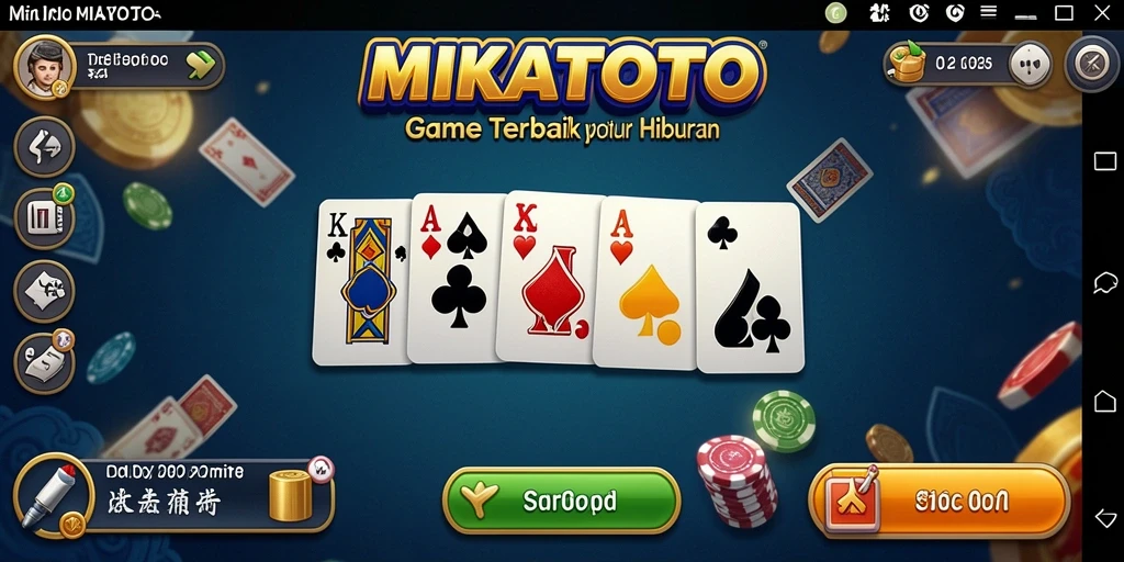 Tampilan gameplay MIKATOTO yang penuh aksi dalam permainan Domino.