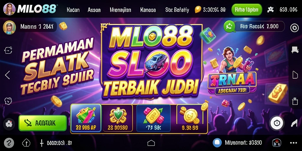 Tampilan gameplay menarik dari permainan Slot MILO88.