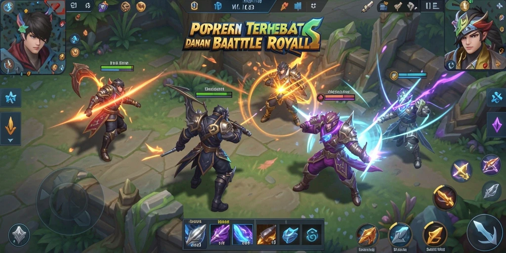 Tangkapan layar dari gameplay intens Battle Royale MLBB8.