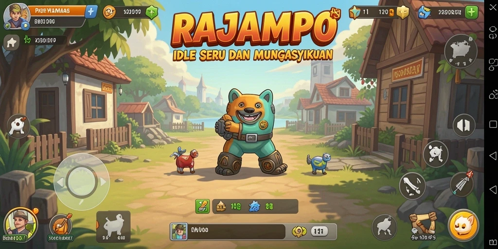 Tampilan gameplay yang menarik dan interaktif di RAJAMPO.