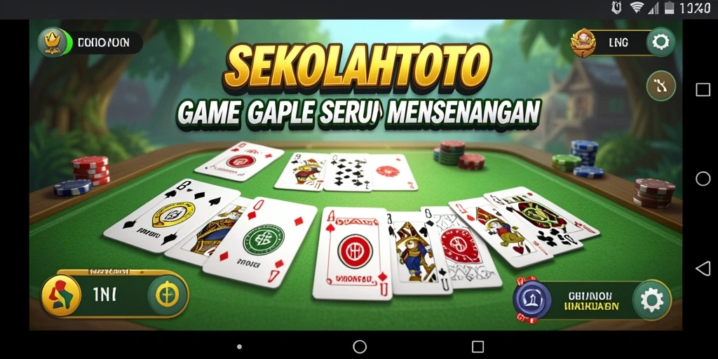 Tampilan gameplay menarik dari <strong>SEKOLAHTOTO</strong> yang menampilkan serunya bermain Gaple.