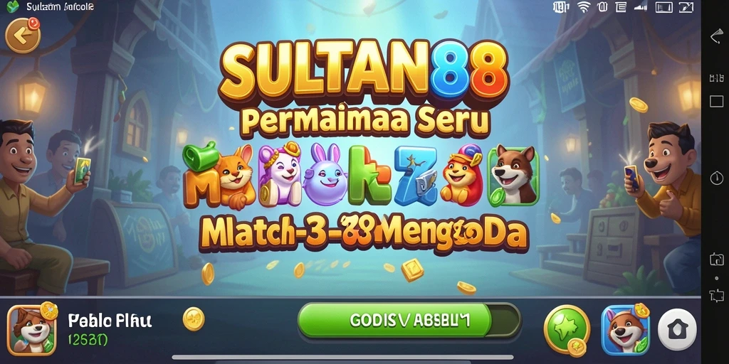 Tampilan gameplay SULTAN88 dengan kombinasi warna cerah dan tantangan menantang.