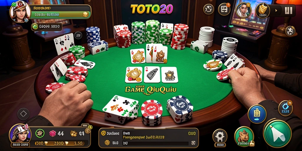 Tampilan menarik dari permainan QiuQiu TOTO20 yang menyenangkan.