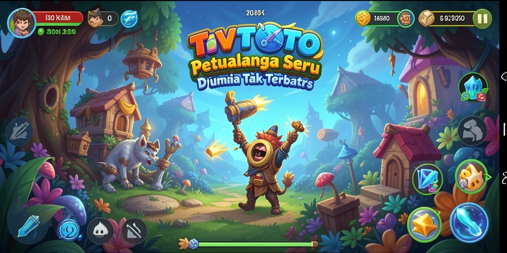 Tampilan gameplay <strong>TVTOTO</strong> yang penuh aksi dan petualangan menarik.