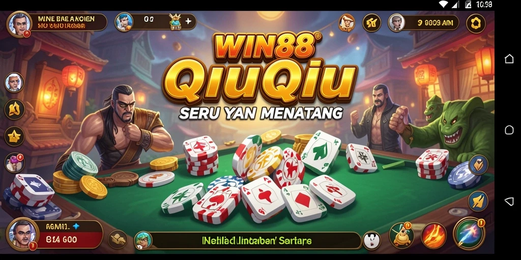 Tampilan gameplay QiuQiu yang menarik dan menyenangkan di WIN88.